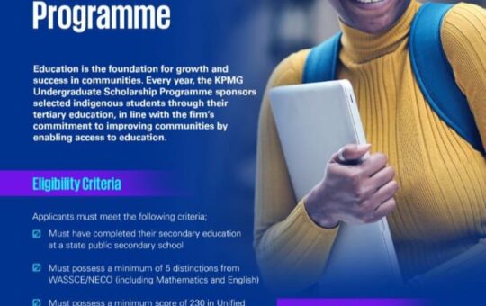 2023 KPMG Nigeria University Scholarship Programme