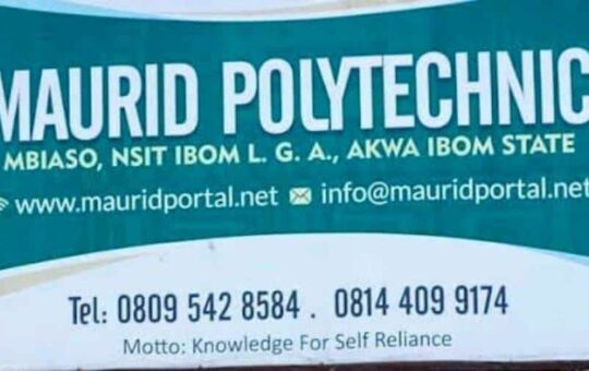 Maurid Polytechnic Releases 2023/2024 Admission Lists