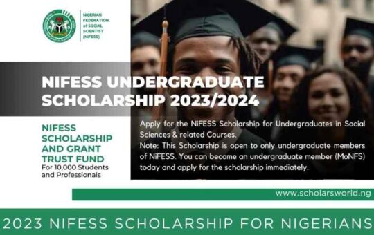 NIFESS Undergraduate Scholarship for Nigerian Students 2023