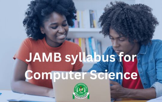 JAMB Syllabus for Computer Studies 2024/2025