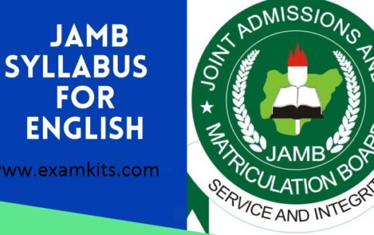 JAMB Syllabus for Use of English 2024/2025