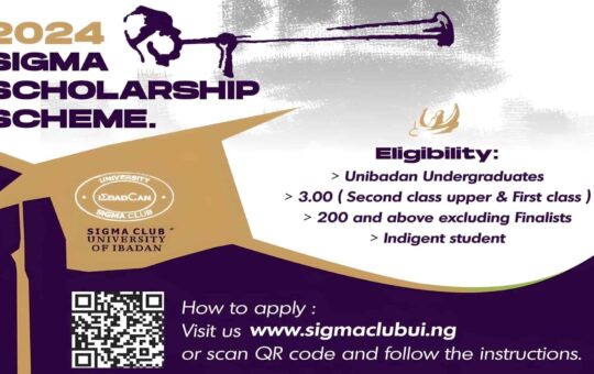 Sigma Club 2024 Scholarship Scheme: Apply Now!