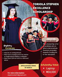 Toriola Stephen Excellence Scholarship For Nigerian Students